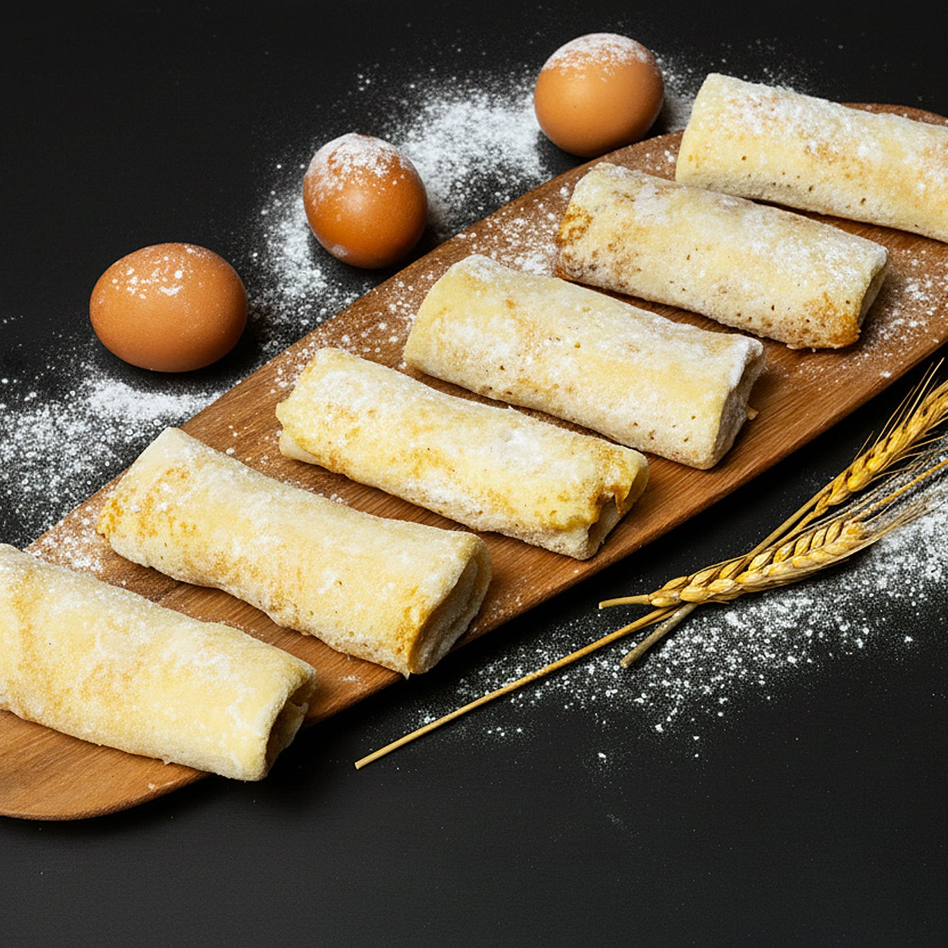 Chicken Stuffed Blini (crepes)