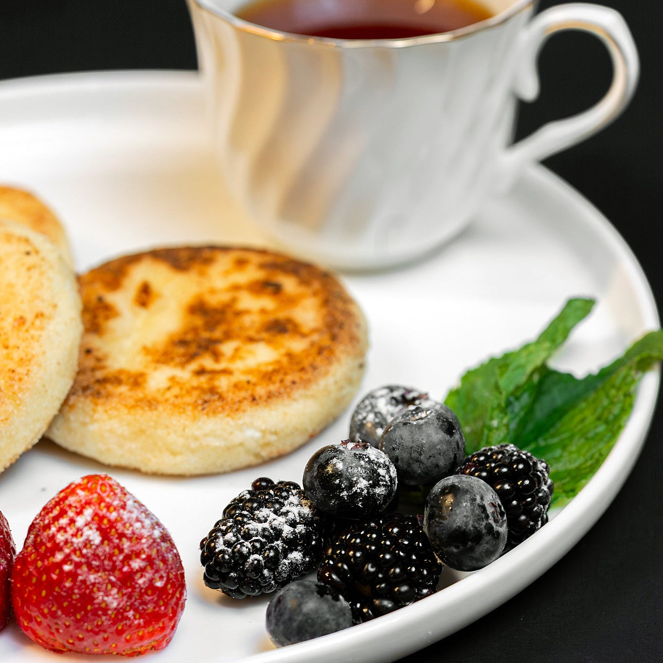 Syrniki (farmer’s cheese pancakes)